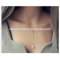 Bulk Sex Clavicle billig benutzerdefinierte einfache Design Perle feine Schmuck Halskette